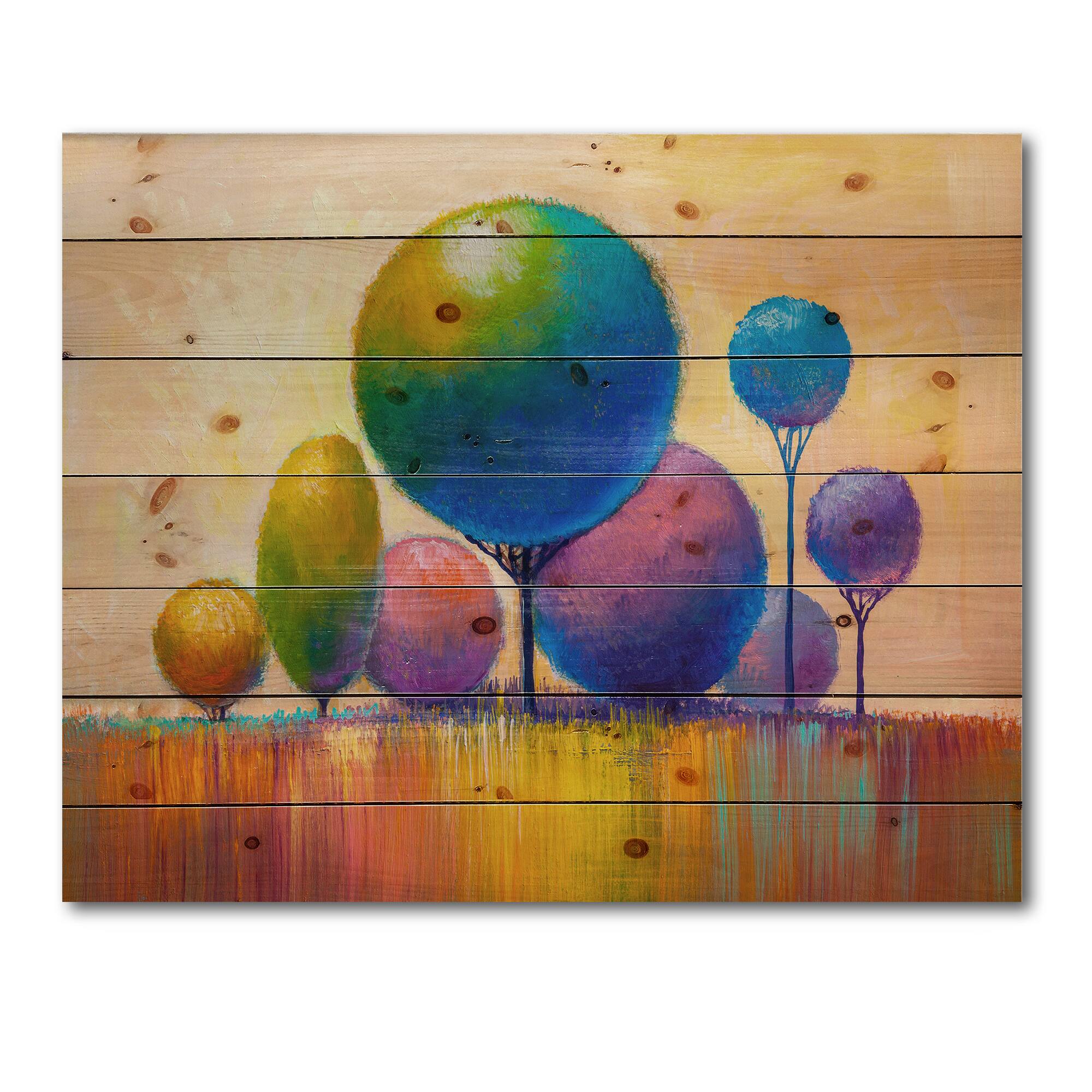 Designart - Colourful Ornamental Trees VIII